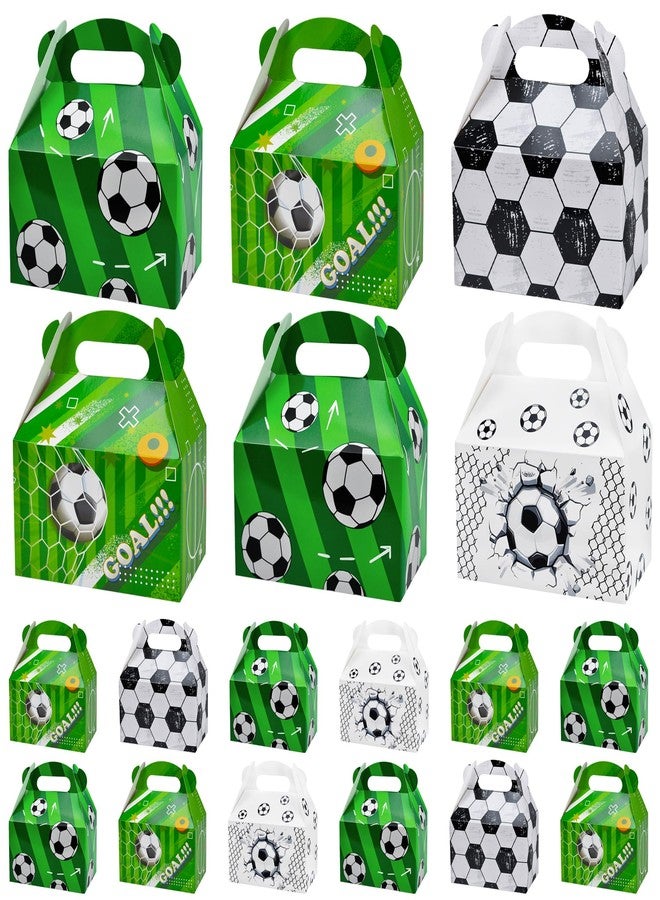Animsco 24 PCS Soccer Party Treat Bags, Soccer Theme Birthday Boxes for Sports Theme Birthday Decorations, Football Party Supplies - Image 1